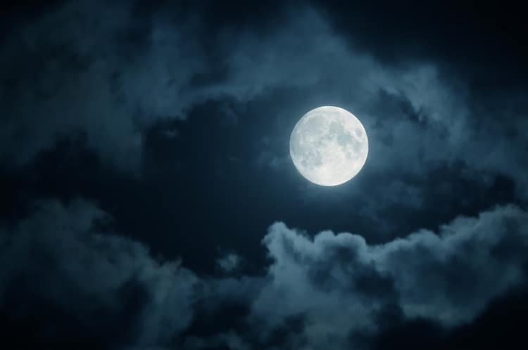 Full Moon with Clouds