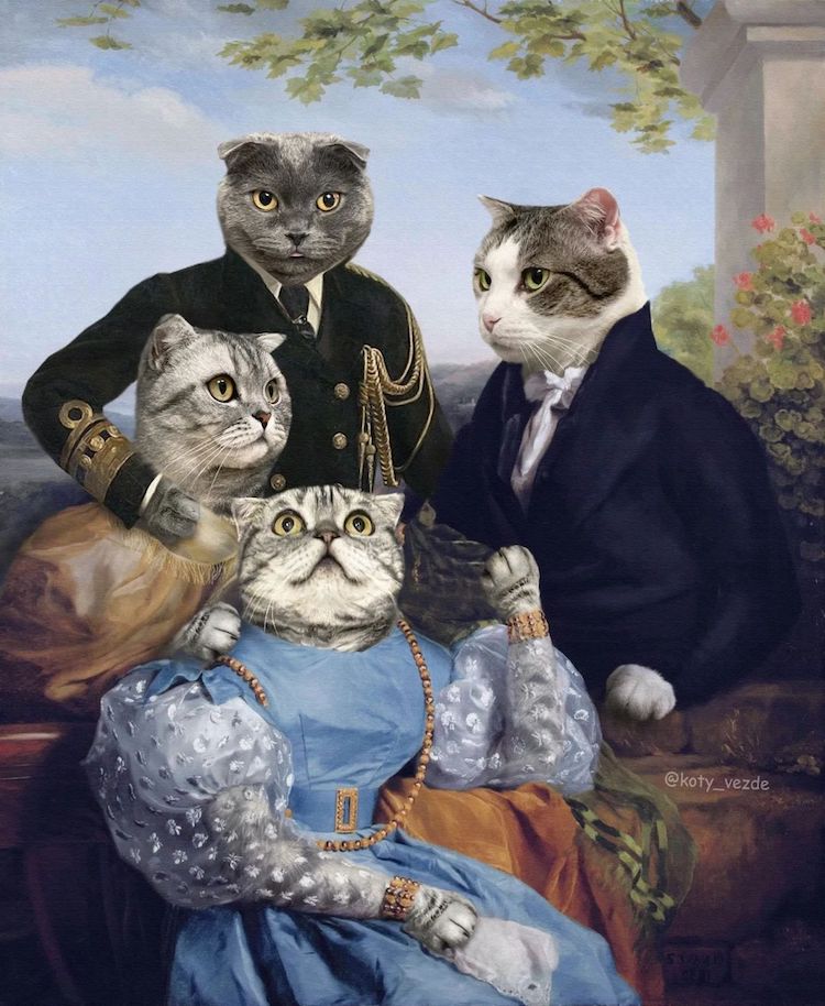 Cat Art by Galina Bugaevskaya