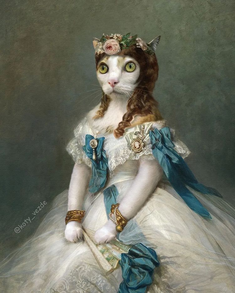 Cat Art by Galina Bugaevskaya