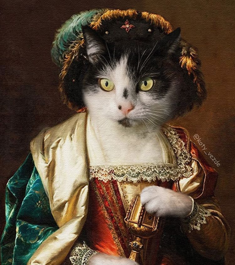 Artist Reimagines Traditional Art With Cats