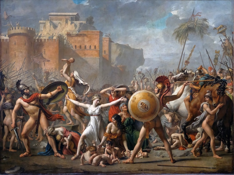 Intervention of the Sabine Women by Jacques-Louis David