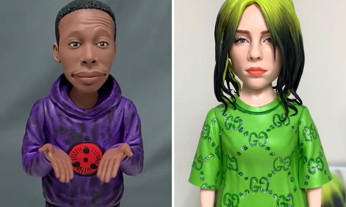 Artist Shares How He Sculpts Realistic Clay Figurines of Celebrities