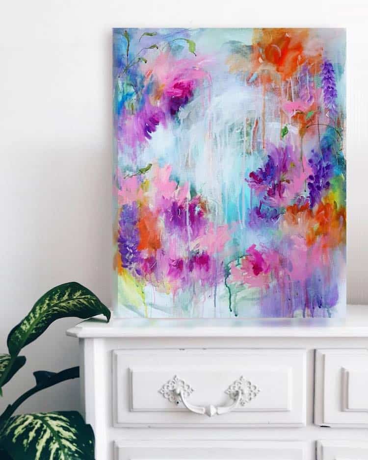 Nitika Ale Abstract Floral Paintings