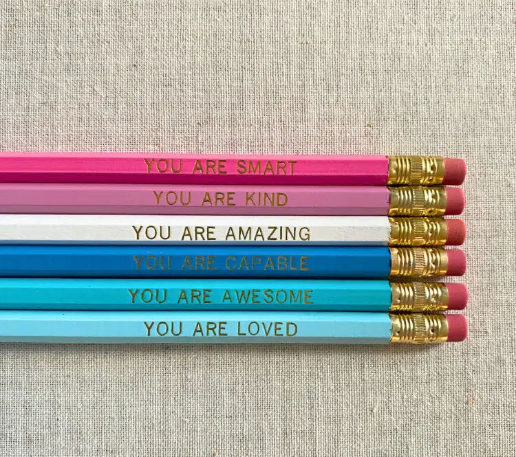 Positive Affirmation Pencils