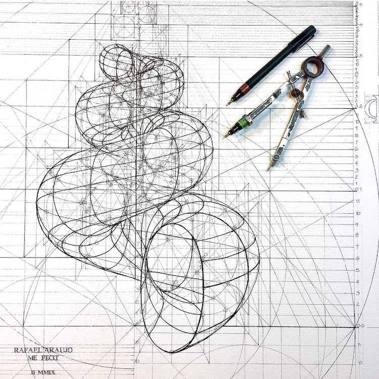 Geometric Drawing by Rafael Araujo