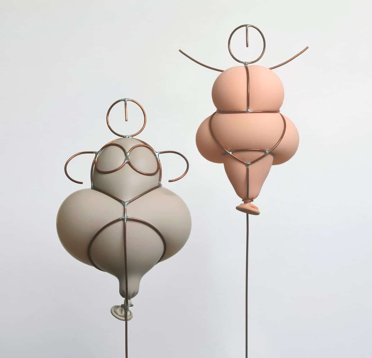Balloon Sculptures by Reddish Studio Inspired by Venus Sculptures