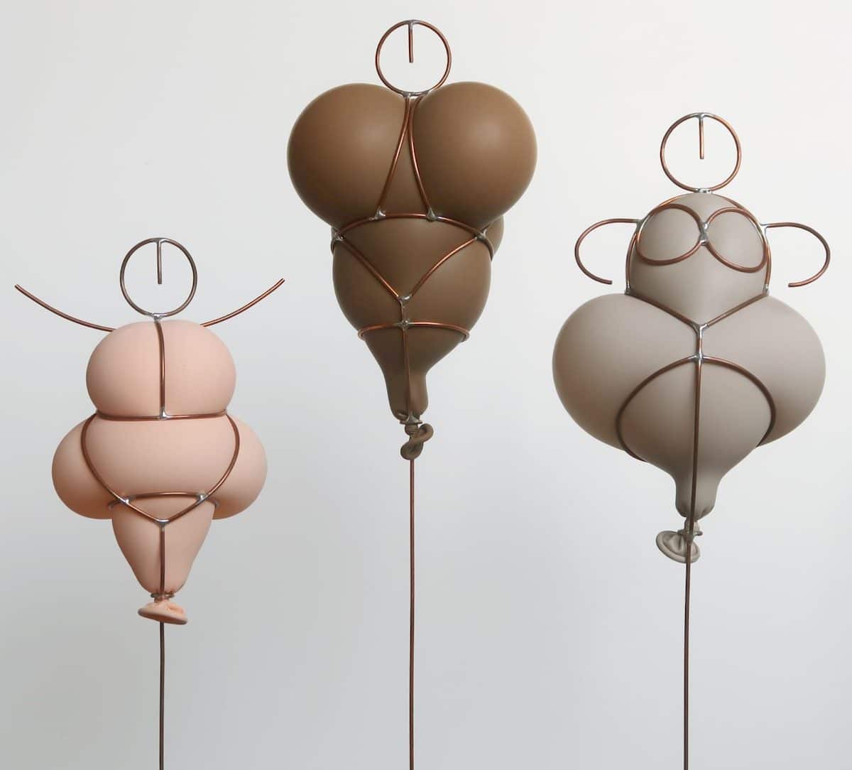 Balloon Sculptures by Reddish Studio Inspired by Venus Sculptures