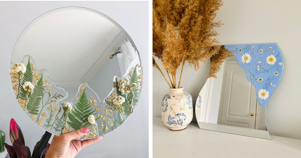 Flower Mirror Tray S00 - Art of Living - Home