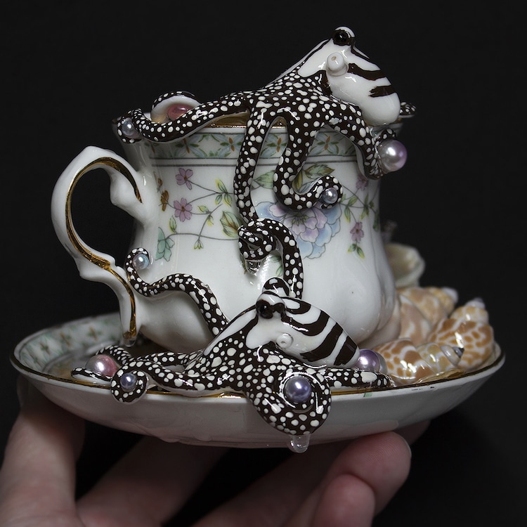 Octopus Teacups by Sahasa