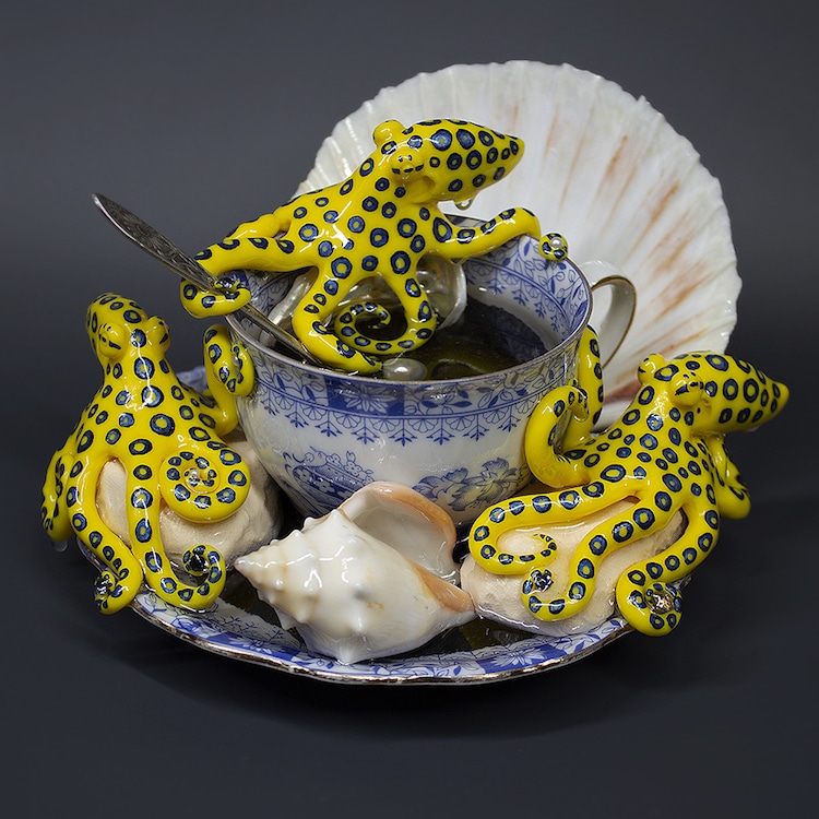 Octopus Teacups by Sahasa