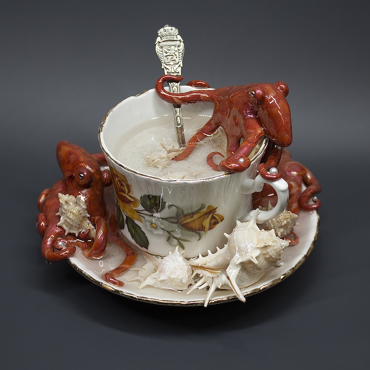 Octopus Teacups by Sahasa