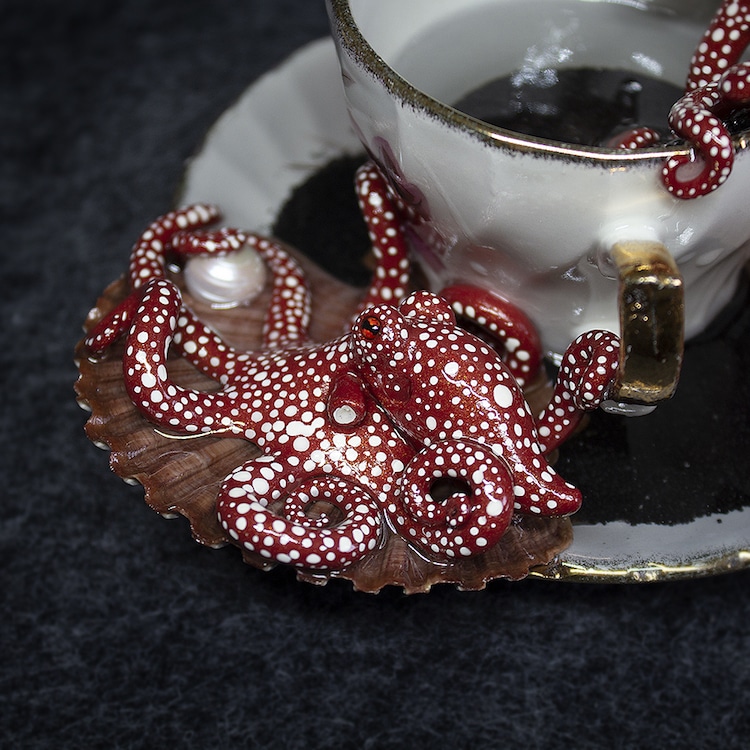 Octopus Teacups by Sahasa