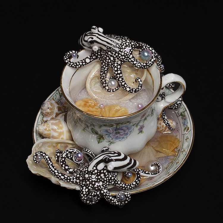 Octopus Teacups by Sahasa