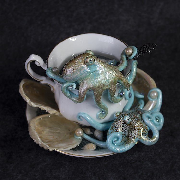 Octopus Teacups by Sahasa