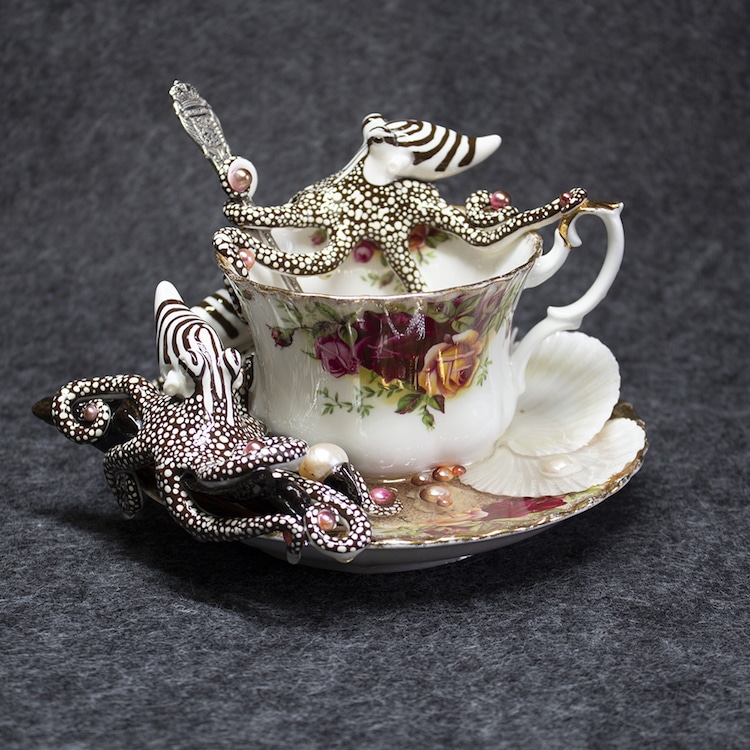 Octopus Teacups by Sahasa