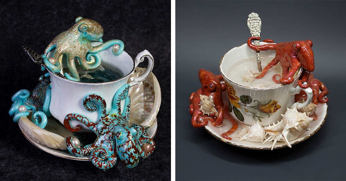 Octopus Creature Cup // Set of 2 - Creature Cups - Touch of Modern