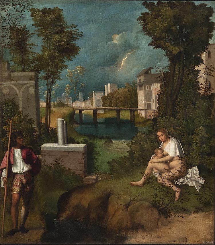 The Tempest Painting by Giorgione