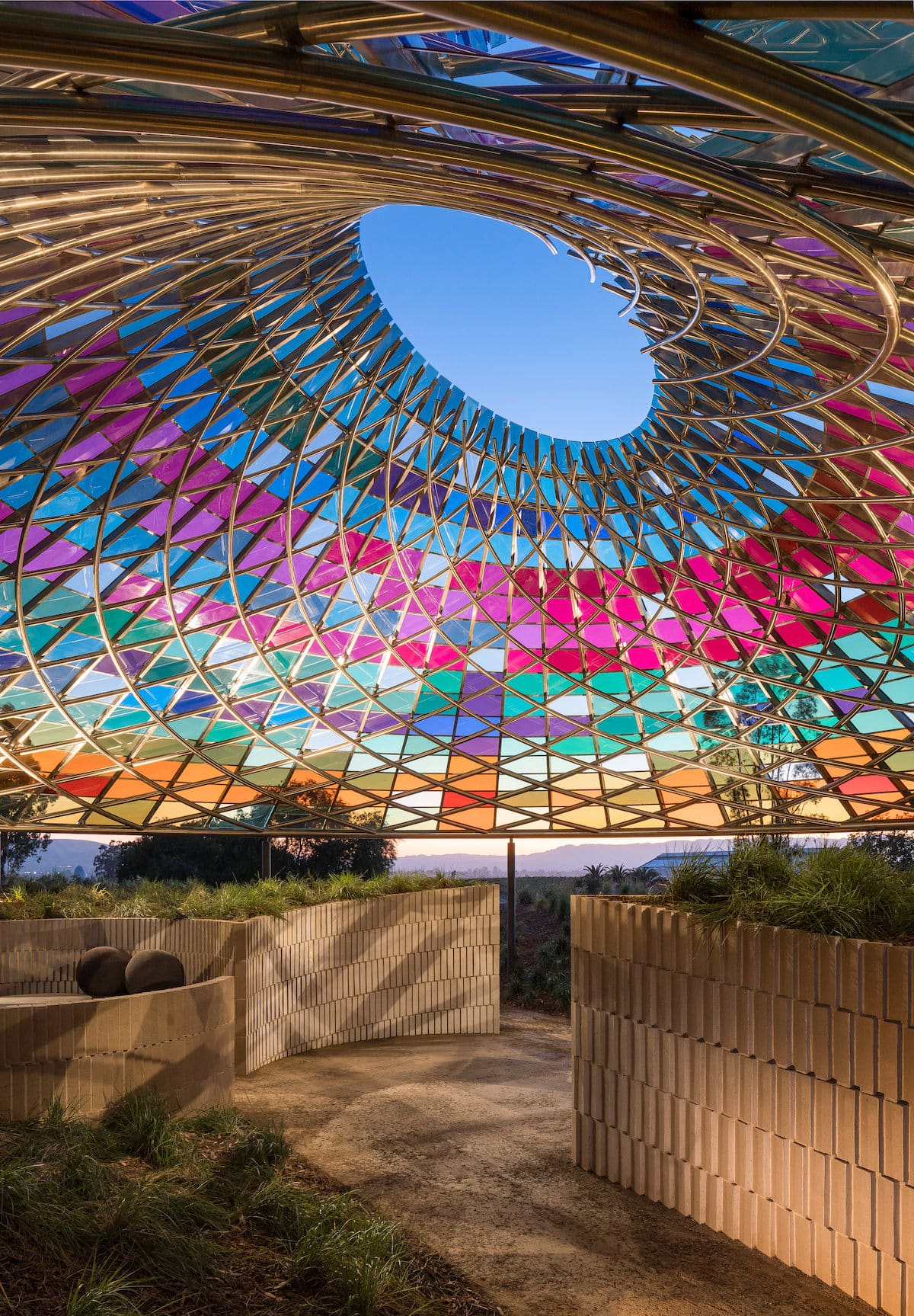 Glass Mosaic Canopy at Studio Other Spaces