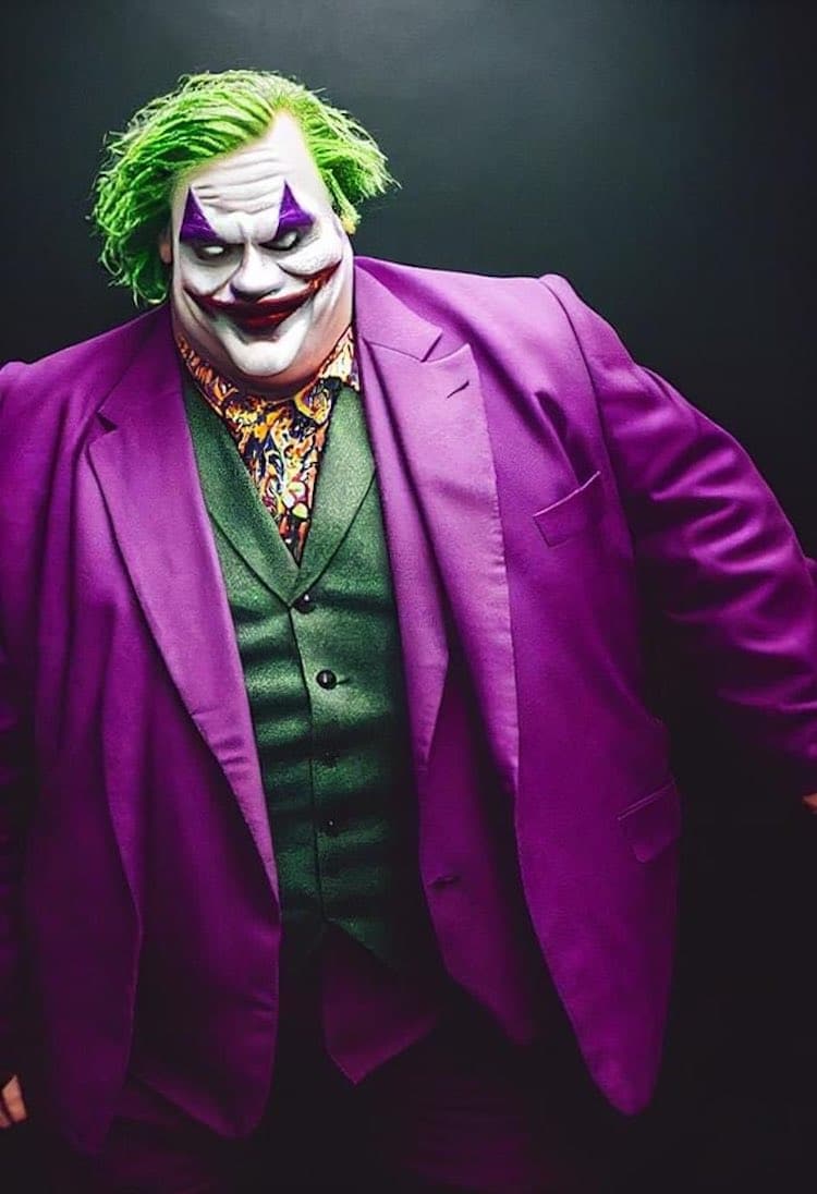 AI Generated Art of Chris Farley as the Joker