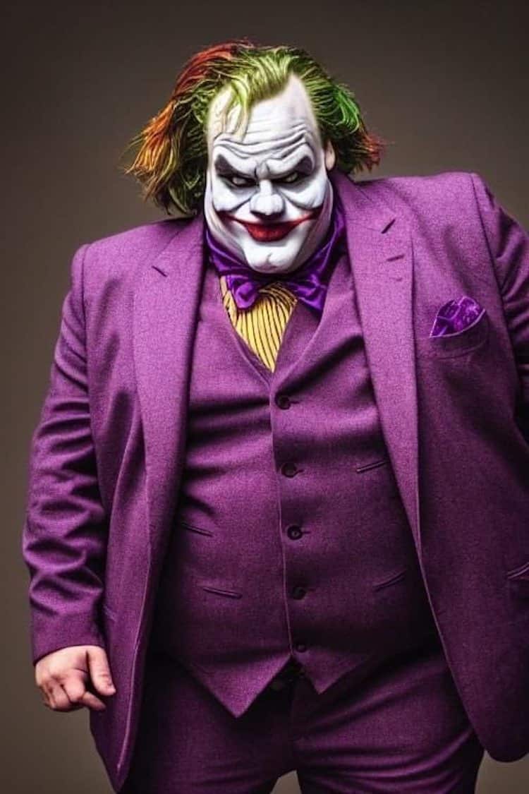 AI Generated Art of Chris Farley as the Joker