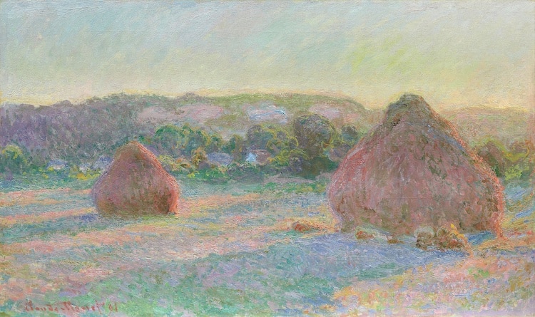 Haystacks End of Summer by Monet