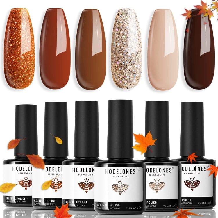 Fall Color Gel Nailpolish Set