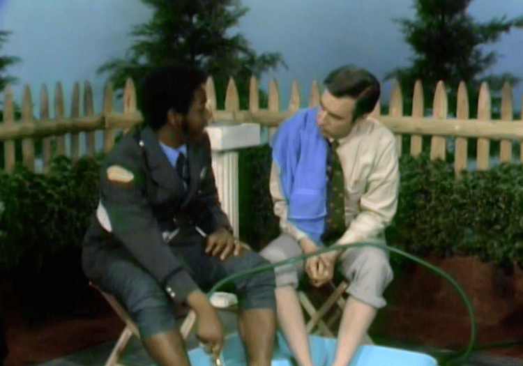 Fred Rogers Sharing a Pool With Officer ClemonsFred Rogers Sharing a Pool With Officer Clemons