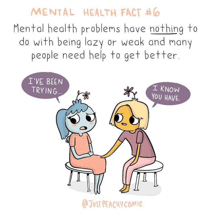 Mental Health Facts Illustrated by Holly Chisholm