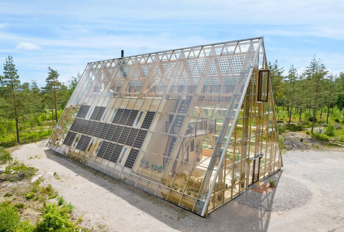 Stunning AFrame Home Has a Greenhouse for OfftheGrid Living in a