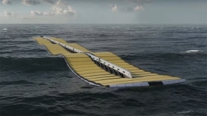 Floating Generator Converts the Waves Into Electric Power