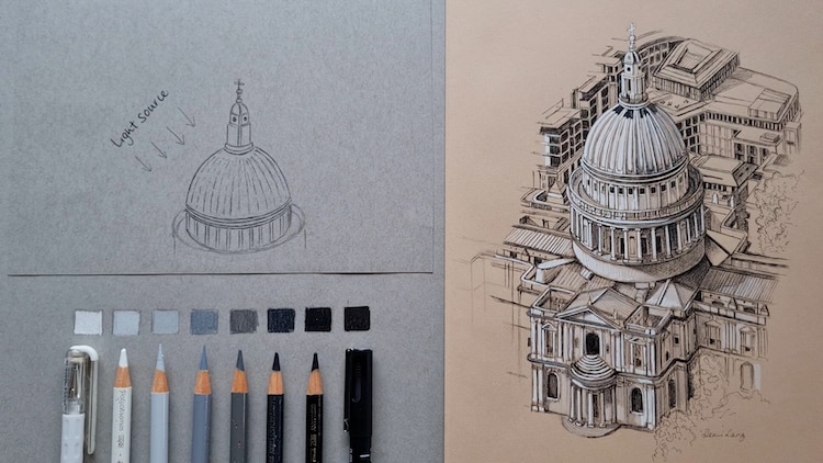 Learn to Draw Architecture Online