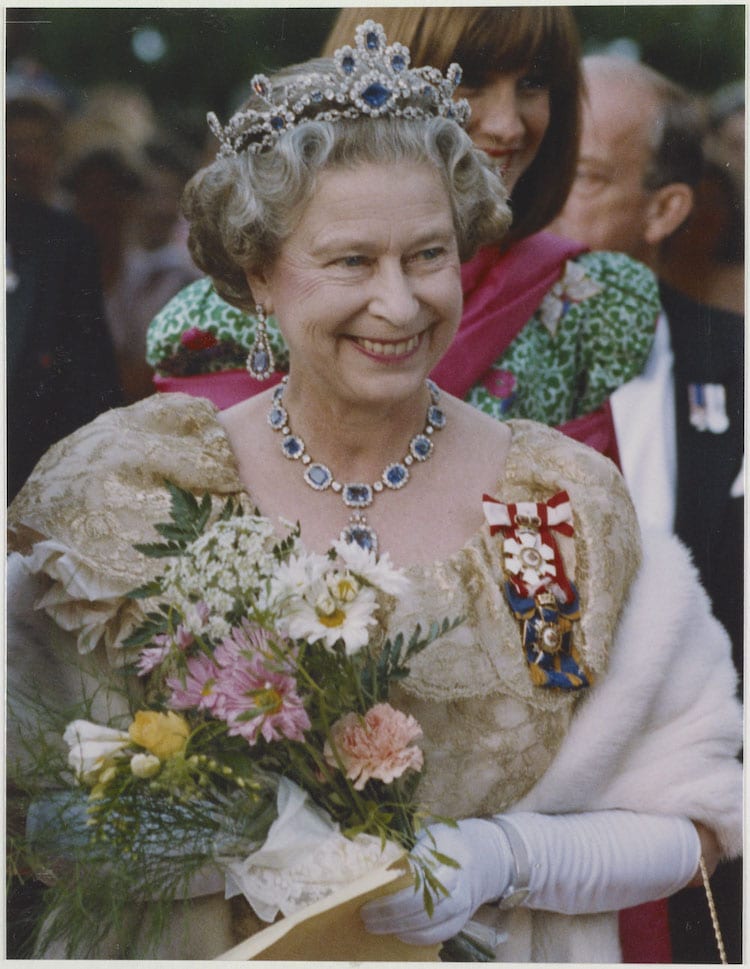 Queen Elizabeth II in 1990.