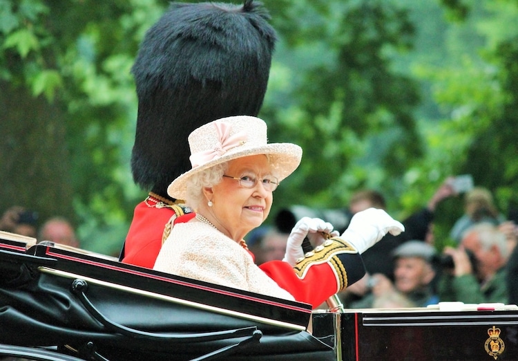 Queen Elizabeth II at the 2015 Trooping of the Colours