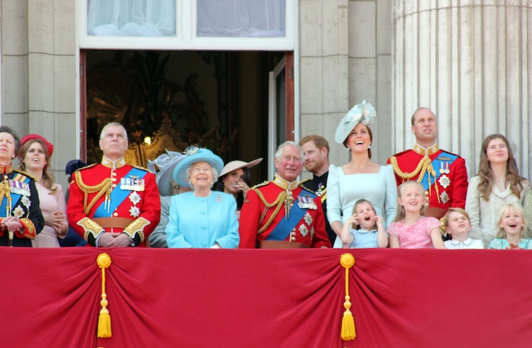 Queen Elizabeth and Royal Family at the 2018 Trooping the Colour