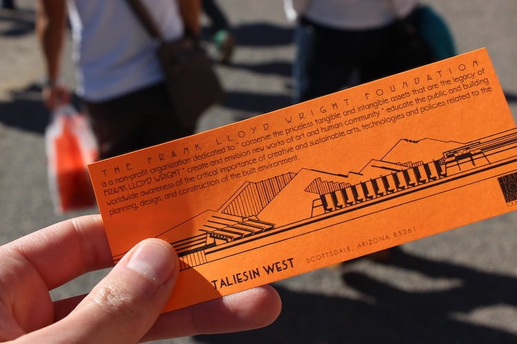 Ticket to Taliesin West