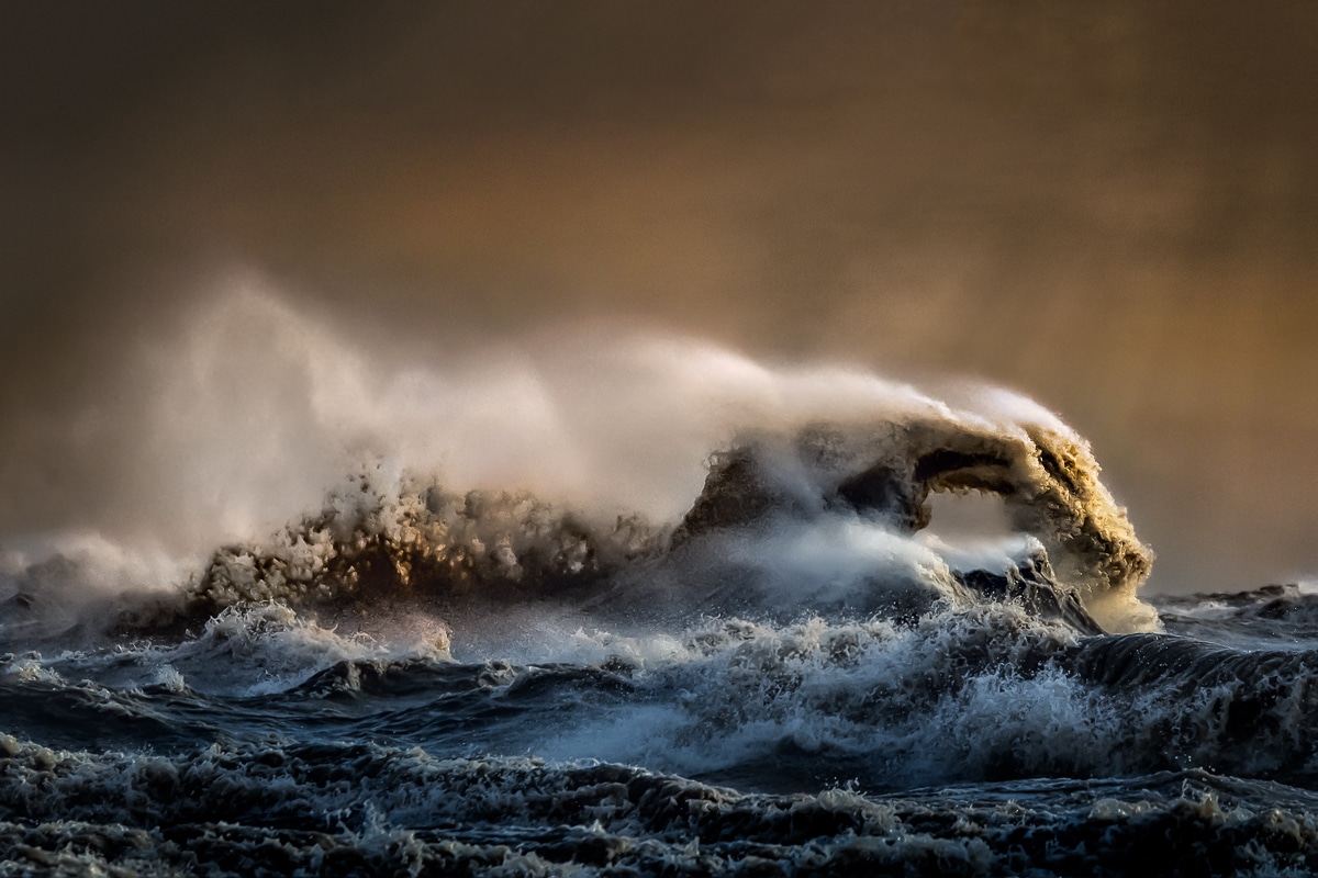 Lake Erie Wave Photography by Trevor Pottelberg