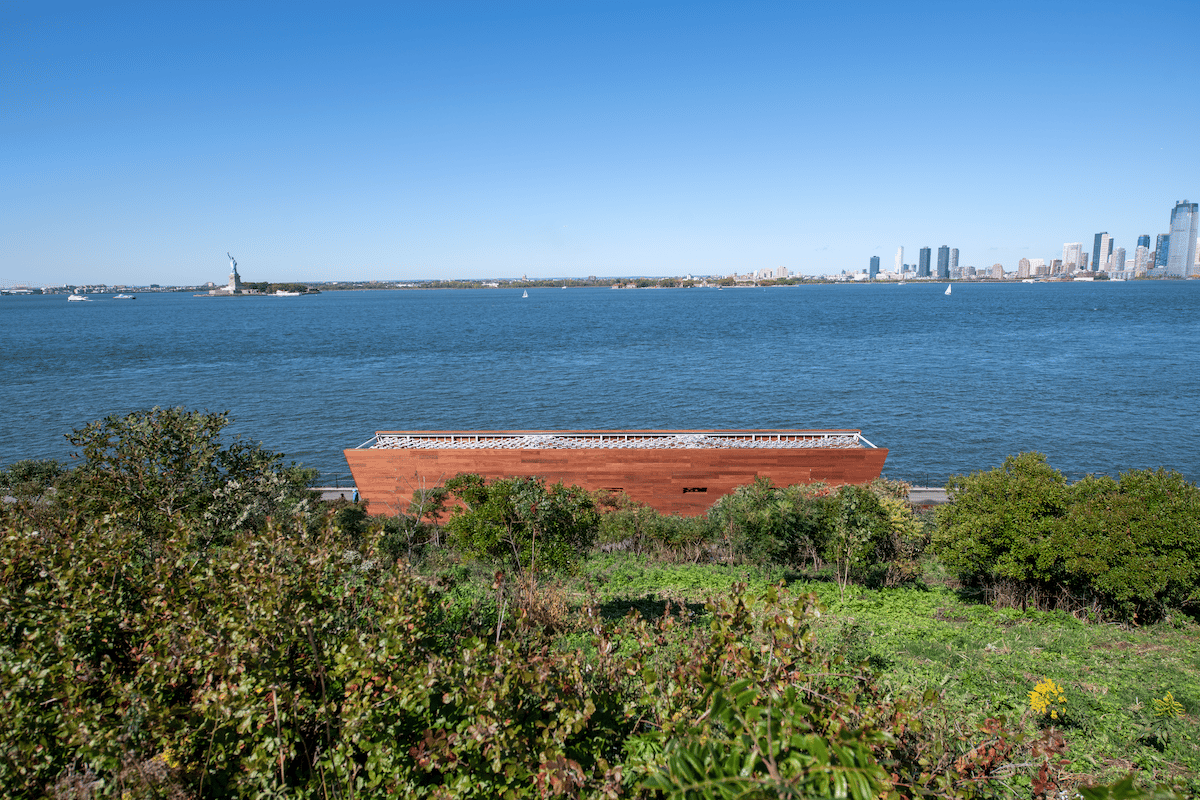 Moving Chains on Governors Island by Charles Gaines