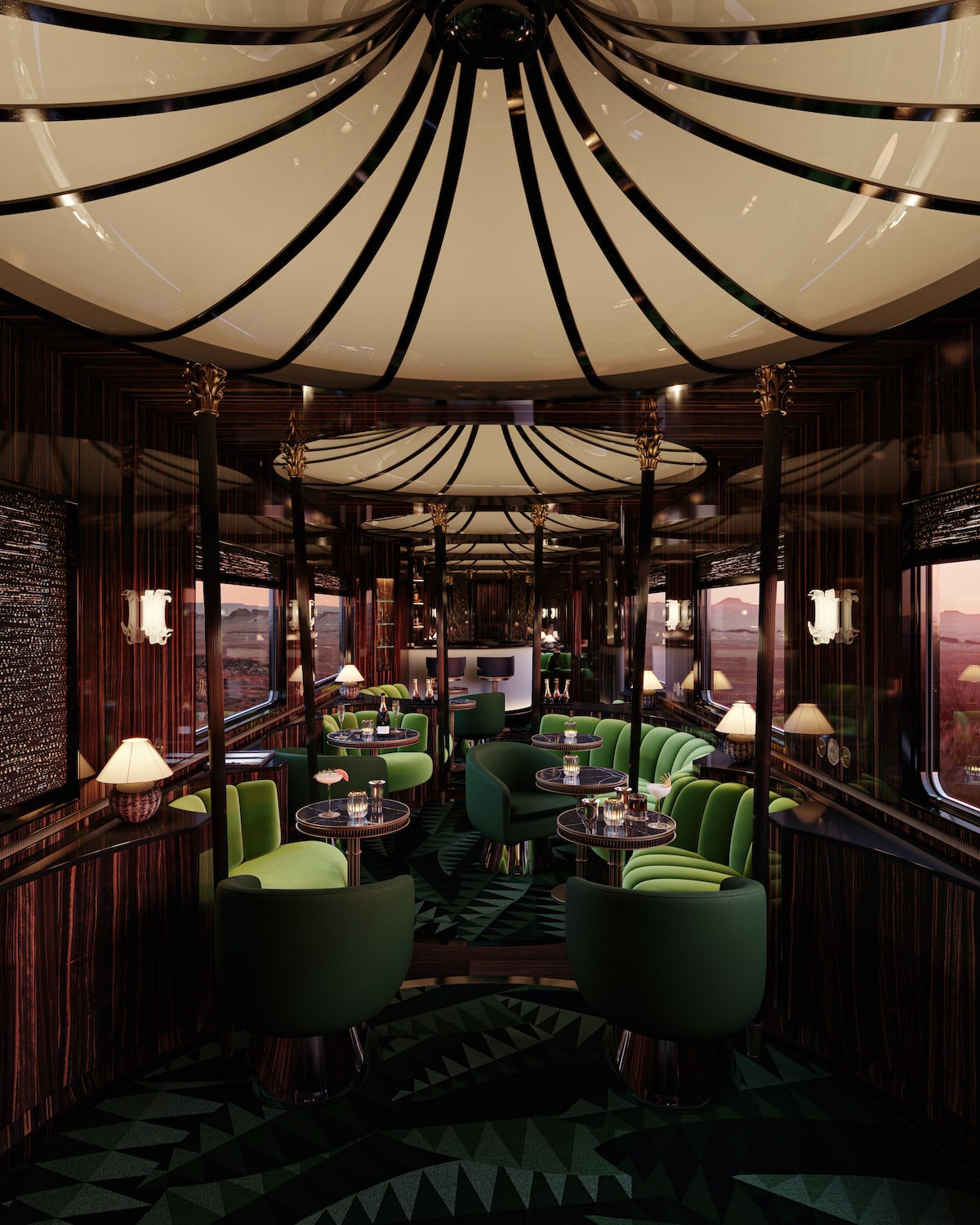 Orient Express - Accor - © Maxime d'Angeac & Martin Darzacq - Bar night