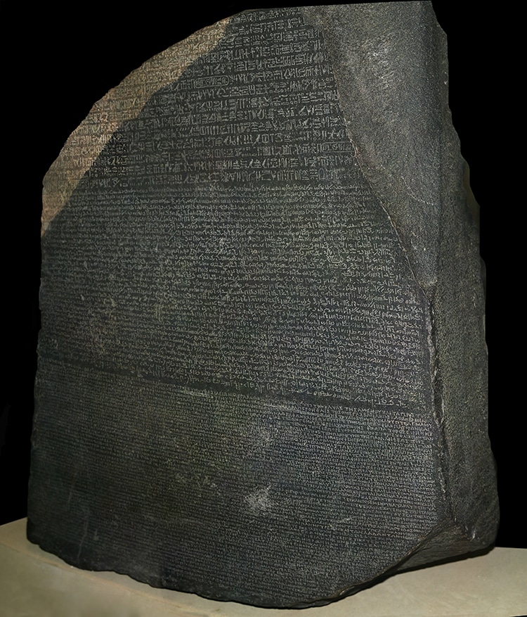 The historic Rosetta Stone