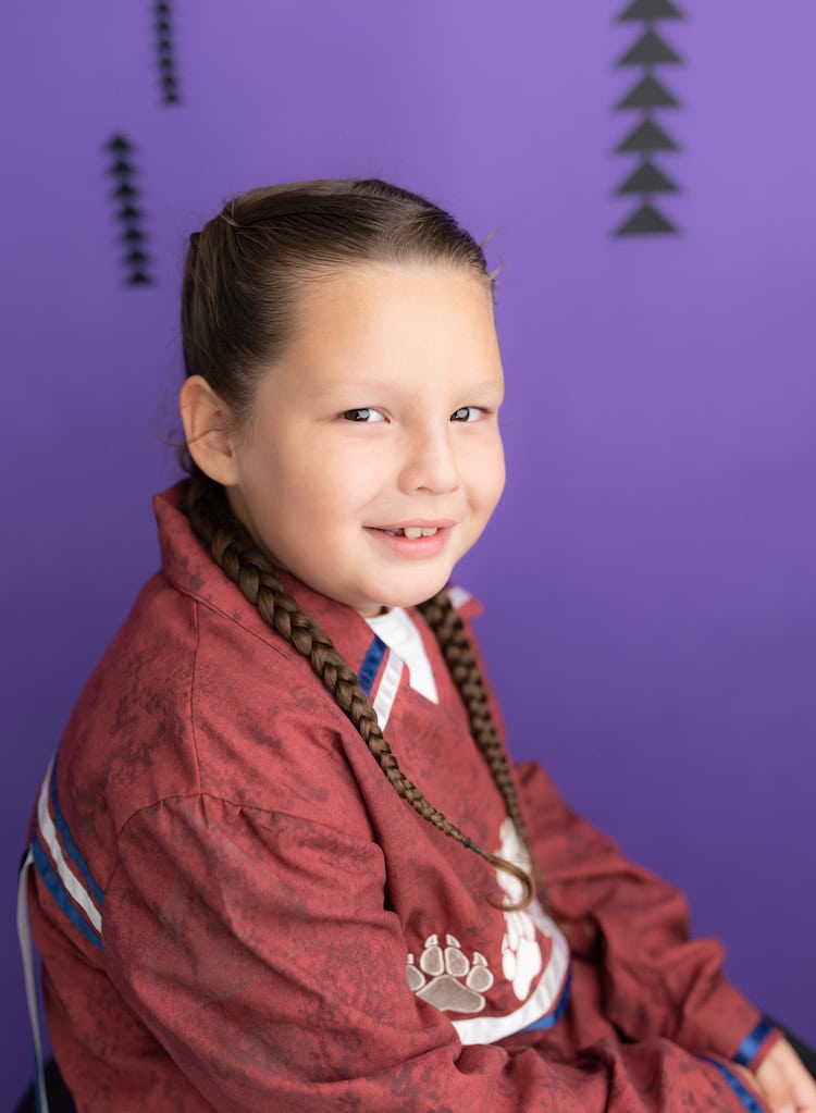 First Nations Mohawk Boys with Braids