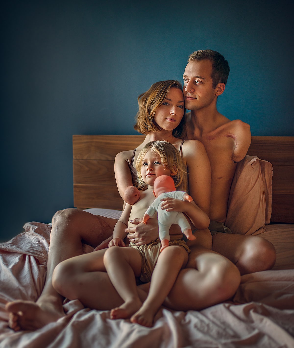 Portrait of a Family and Their Child