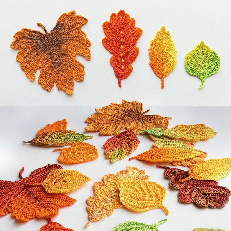 Crochet Leaf Pattern