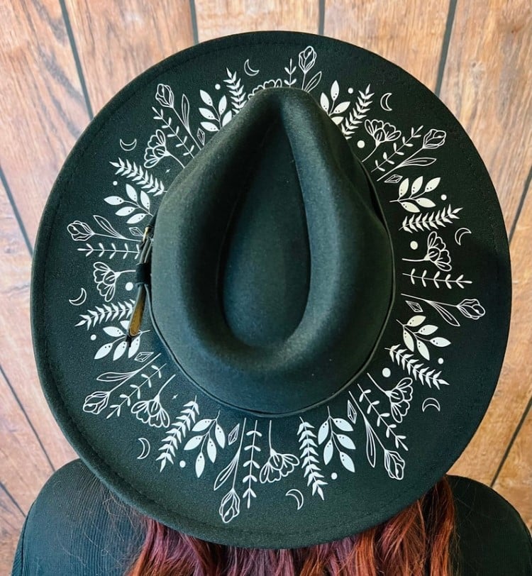 Vegan Felt Wide Brim Hat