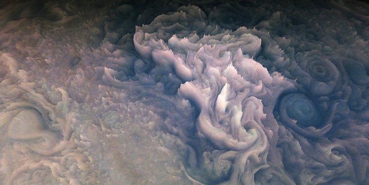NASA’s JunoCam Produces First 3D Rendering of Jupiter's “Frosting-Like” Clouds