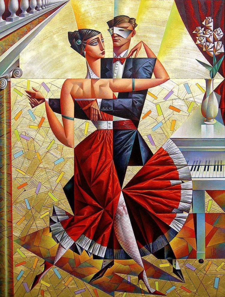 Abstract Figurative Paintings by Georgy Kurasov