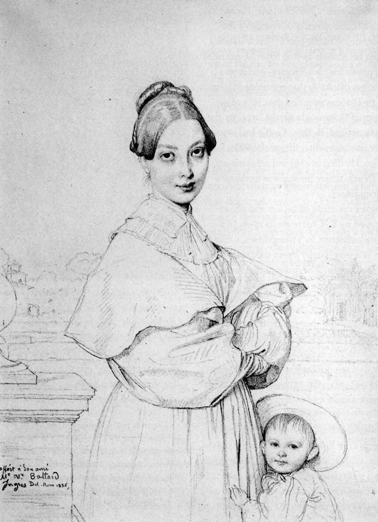 Portrait Drawing by Ingres