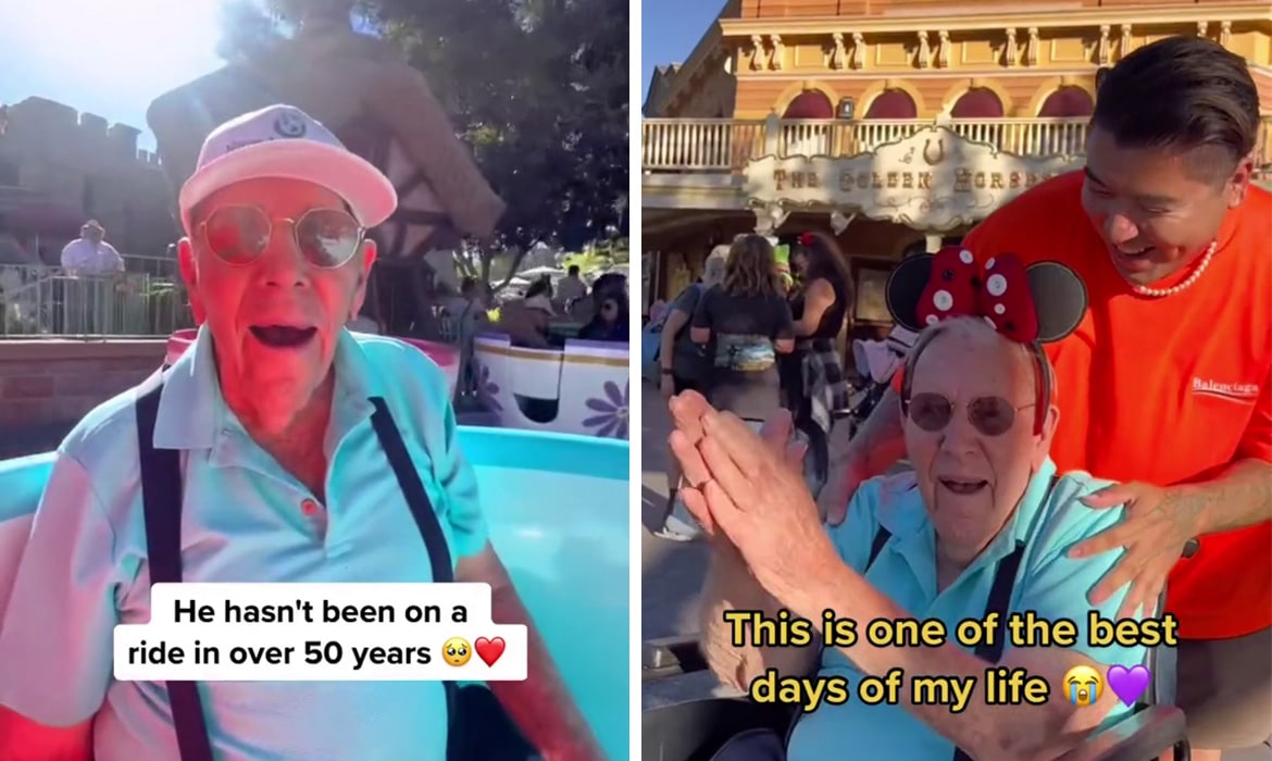 Influencer Isaiah Garza takes 100 year old to Disneyland