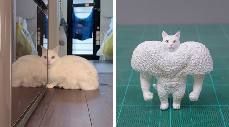 Internet Cat Sculptures