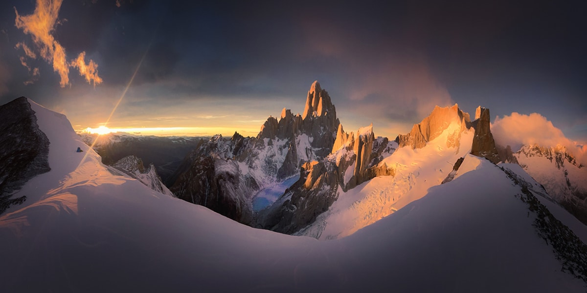 Panoramic Moutainscape Photo