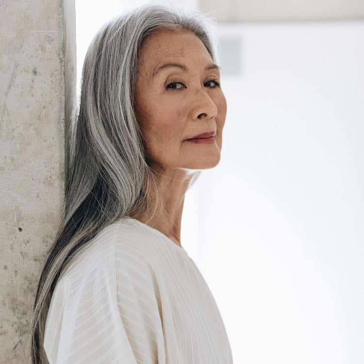Rosa Saito, 71 years old model